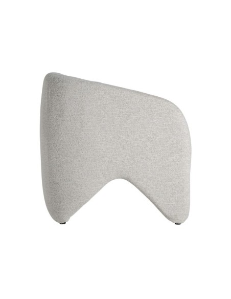 Sillón STADEN, Poliéster / Blanco Roto, Blanco - Kodu Home Design