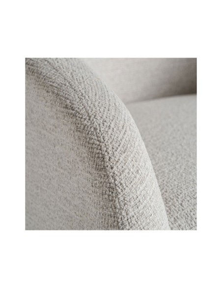 Sillón STADEN, Poliéster / Blanco Roto, Blanco - Kodu Home Design