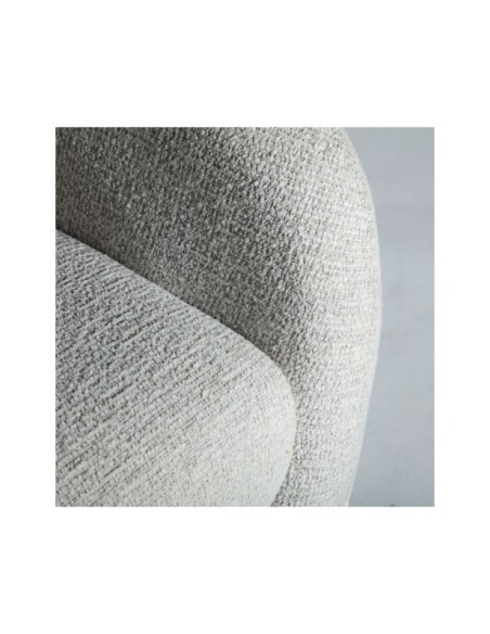 Sillón STADEN, Poliéster / Blanco Roto, Blanco - Kodu Home Design