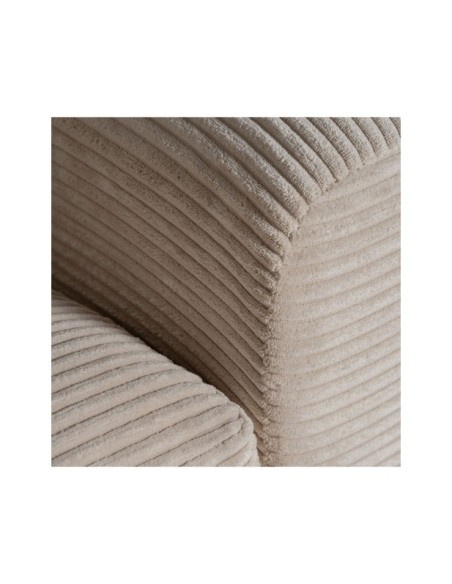 Módulo Sofá Esquinero KLERKEN, Poliéster / Crema, Marrón - Kodu Home Design