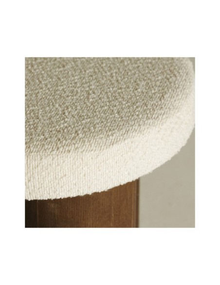 Reposapiés HOEK, DM / Marrón, Blanco - Kodu Home Design