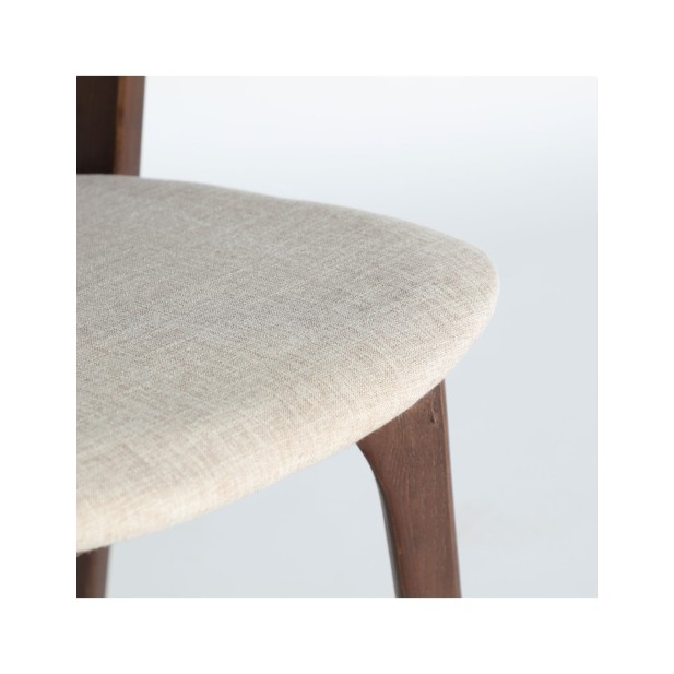 Silla ARTIX, Madera / Marrón, Beige -...