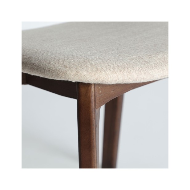 Silla ARTIX, Madera / Marrón, Beige -...
