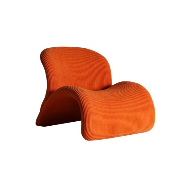Sillón VIANNE, Poliéster / Naranja -...