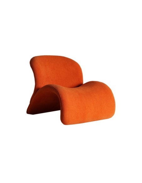 Sillón VIANNE, Poliéster / Naranja - Kodu Home Design