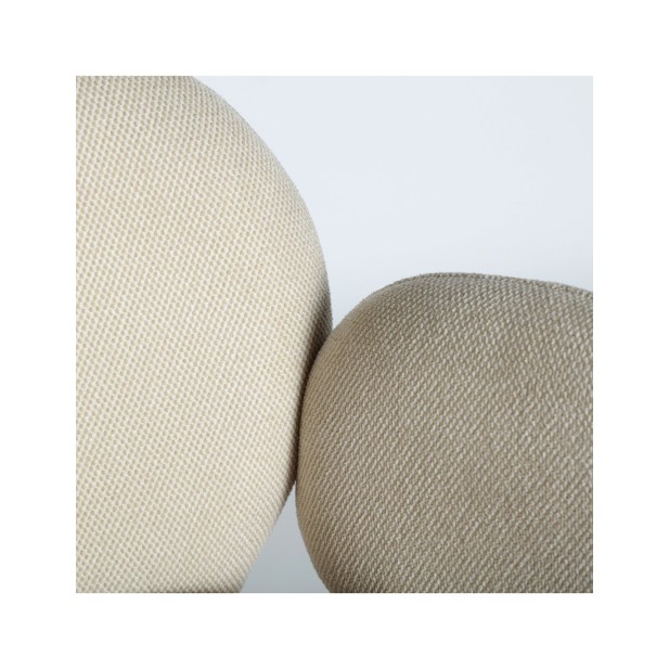 Silla BURGNAC, Poliéster / Crema,...