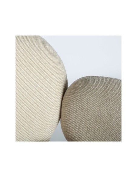 Silla BURGNAC, Poliéster / Crema, Negro - Kodu Home Design