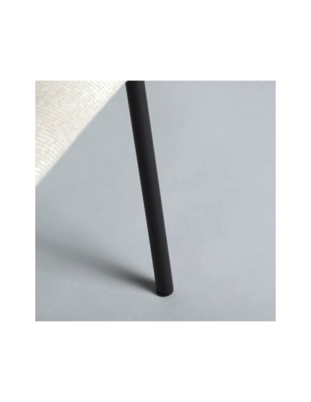 Silla BURGNAC, Poliéster / Crema, Negro - Kodu Home Design