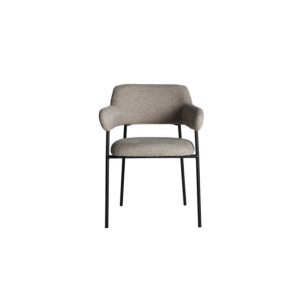 Silla SARZAY, Poliéster / Marrón, Negro - Kodu Home Design 2
