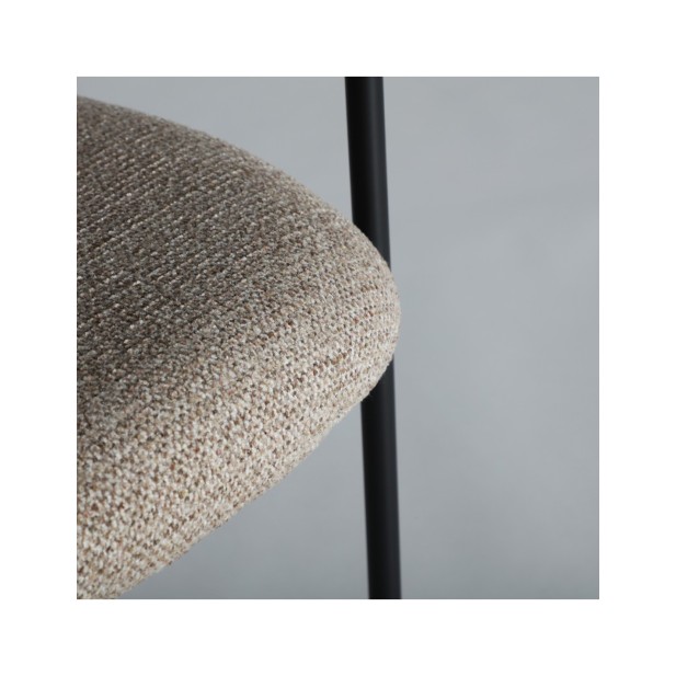 Silla SARZAY, Poliéster / Marrón,...