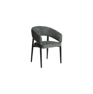 Silla BRUGES, Hierro / Negro, Gris - Kodu Home Design
