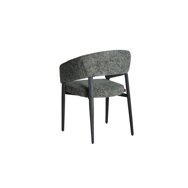 Silla BRUGES, Hierro / Negro, Gris -...