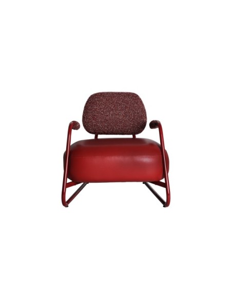 Sillón TANKAH, Hierro / Rojo - Kodu Home Design