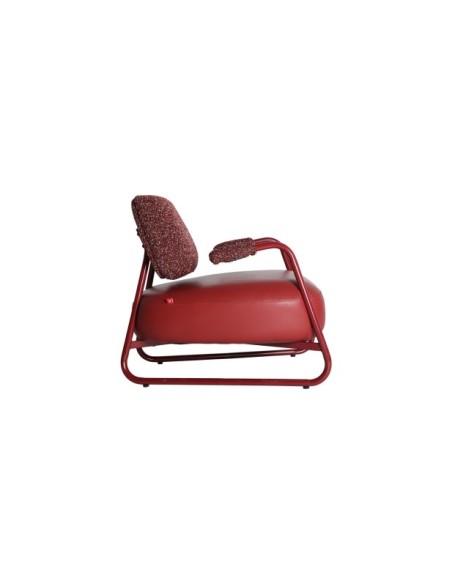 Sillón TANKAH, Hierro / Rojo - Kodu Home Design