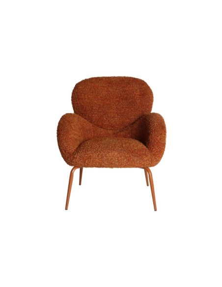 Sillón RONDA, Poliéster / Naranja - Kodu Home Design