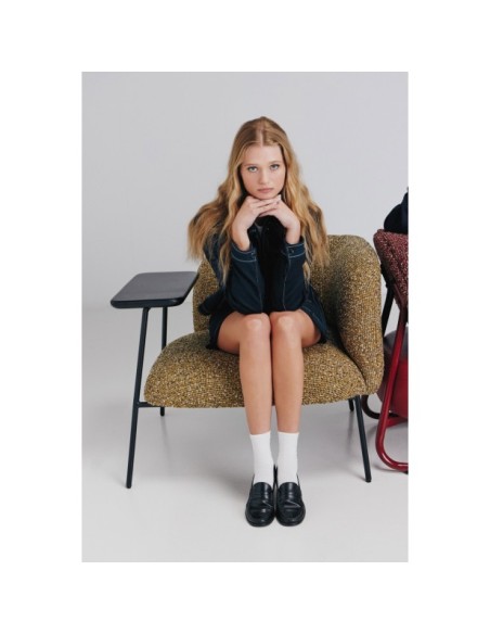 Sillón COMPORTA, Poliéster / Verde, Negro - Kodu Home Design