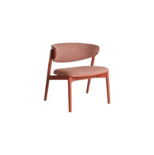 Sillón VREDEN, Madera / Coral - Kodu Home Design