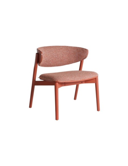 Sillón VREDEN, Madera / Coral - Kodu Home Design