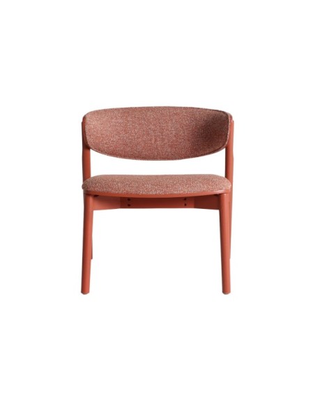 Sillón VREDEN, Madera / Coral - Kodu Home Design