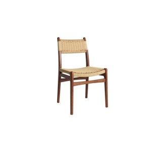 Silla WHEL, Madera / Marrón, Beige - Kodu Home Design