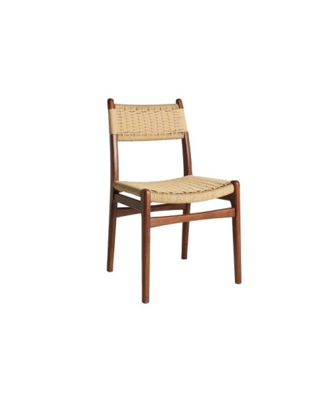 Silla WHEL, Madera / Marrón, Beige - Kodu Home Design