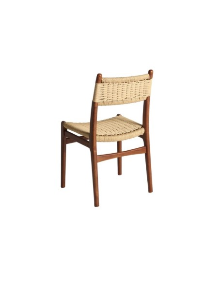 Silla WHEL, Madera / Marrón, Beige - Kodu Home Design