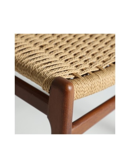 Silla WHEL, Madera / Marrón, Beige - Kodu Home Design
