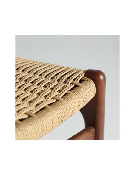 Silla WHEL, Madera / Marrón, Beige - Kodu Home Design