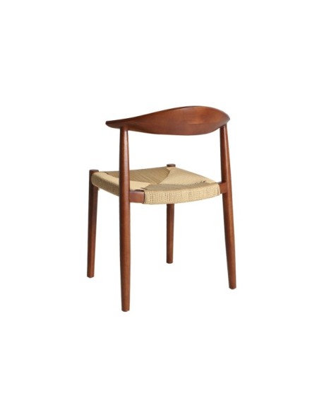 Silla ZELHEM, Madera / Marrón, Beige - Kodu Home Design