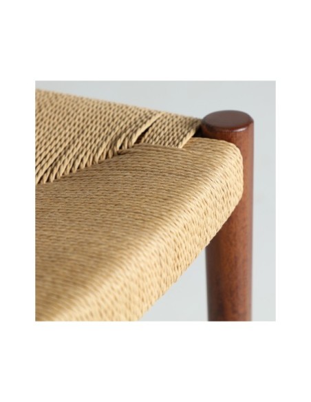 Silla ZELHEM, Madera / Marrón, Beige - Kodu Home Design