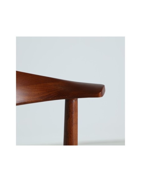 Taburete Alto ZELHEM 76 cm, Madera / Marrón, Beige - Kodu Home Design