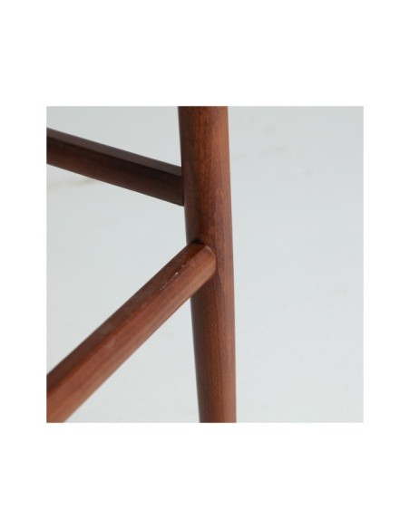 Taburete Alto ZELHEM 76 cm, Madera / Marrón, Beige - Kodu Home Design