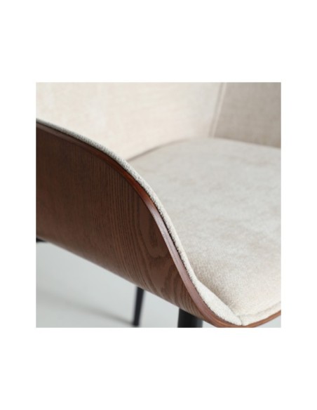 Silla BEESD, Madera Contrachapada / Marrón, Blanco, Negro - Kodu Home Design