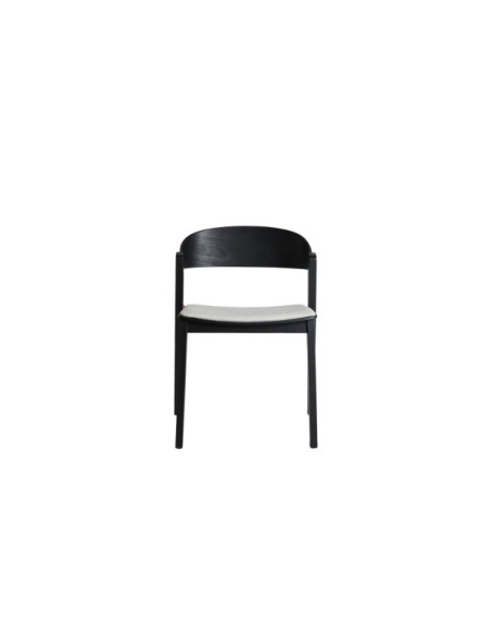 Silla BORKEN, Madera / Negro, Gris - Kodu Home Design