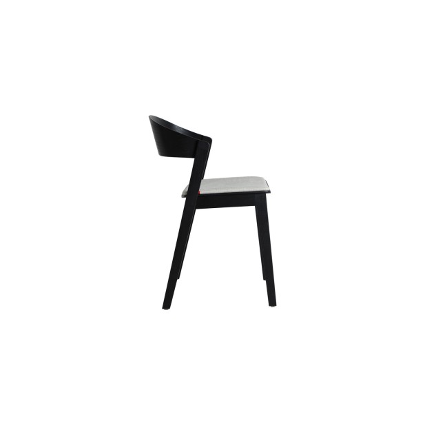 Silla BORKEN, Madera / Negro, Gris -...