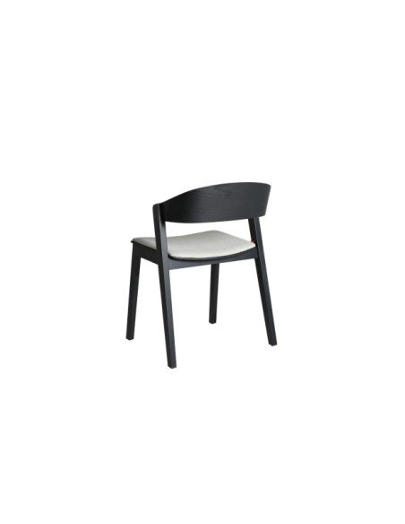 Silla BORKEN, Madera / Negro, Gris - Kodu Home Design