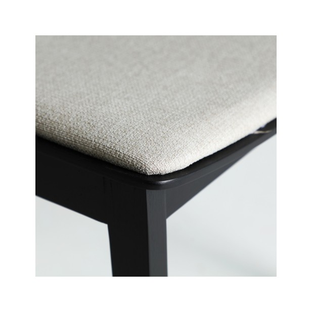Silla BORKEN, Madera / Negro, Gris -...