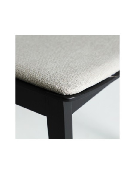 Silla BORKEN, Madera / Negro, Gris - Kodu Home Design