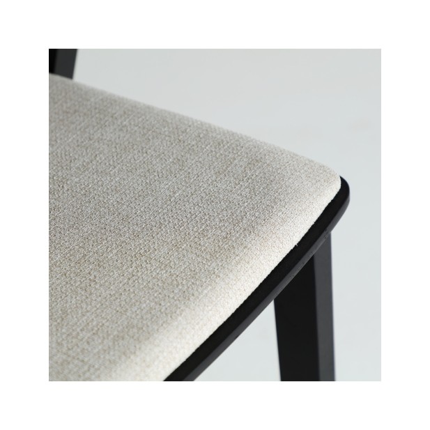 Silla BORKEN, Madera / Negro, Gris -...