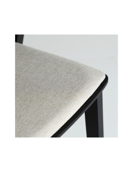 Silla BORKEN, Madera / Negro, Gris - Kodu Home Design