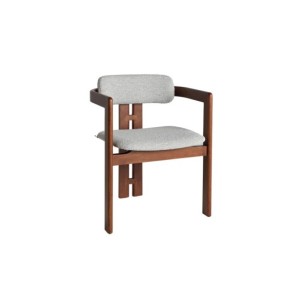 Silla HEDEL, Madera / Marrón, Gris - Kodu Home Design