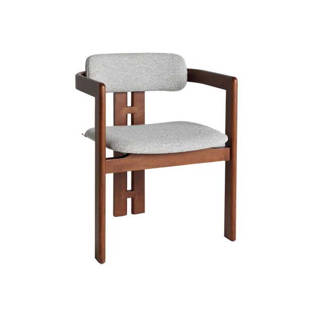 Silla HEDEL, Madera / Marrón, Gris -...