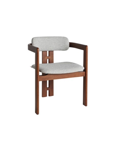 Silla HEDEL, Madera / Marrón, Gris - Kodu Home Design