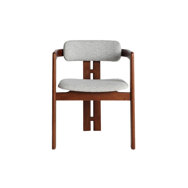 Silla HEDEL, Madera / Marrón, Gris -...