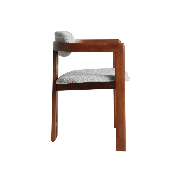 Silla HEDEL, Madera / Marrón, Gris -...