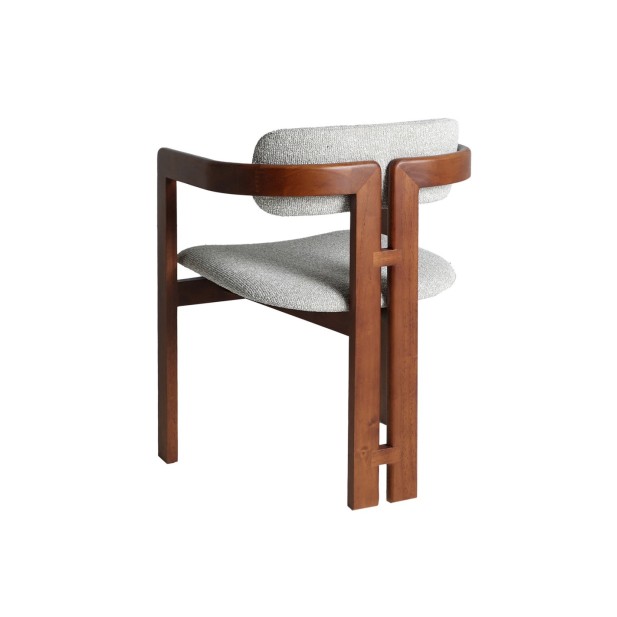 Silla HEDEL, Madera / Marrón, Gris -...