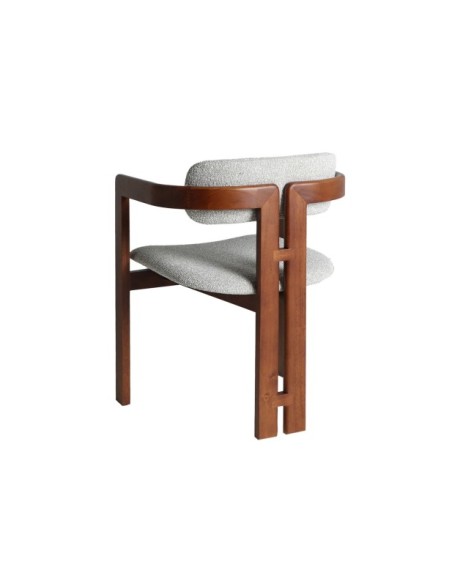 Silla HEDEL, Madera / Marrón, Gris - Kodu Home Design
