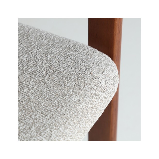 Silla HEDEL, Madera / Marrón, Gris -...