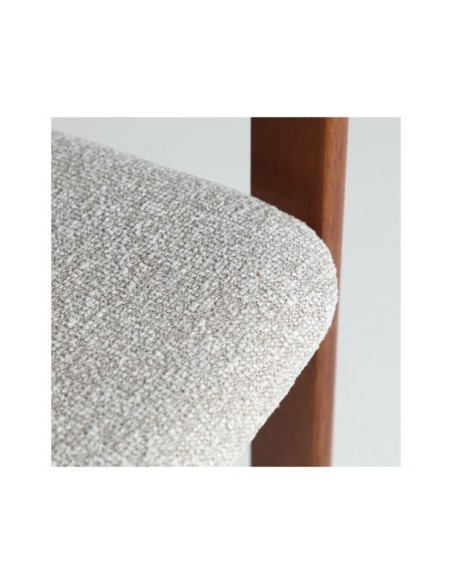 Silla HEDEL, Madera / Marrón, Gris - Kodu Home Design