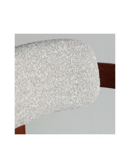 Silla HEDEL, Madera / Marrón, Gris - Kodu Home Design